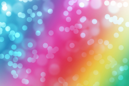 Bokeh abstract rainbow colorful background,illustrationの写真素材
