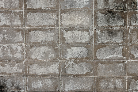 The old wall with crack background pattern textureの写真素材
