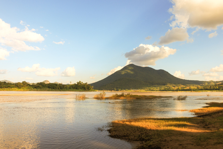 Mountian at Chiang Khan viewpoint Northeast Thailandの写真素材