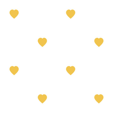 Seamless pattern with yellow hearts diagonal for web, print, wallpaper, fashion fabric, textile...