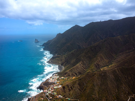 Coastline of Tenerife, Canary Islands, Spain.の写真素材