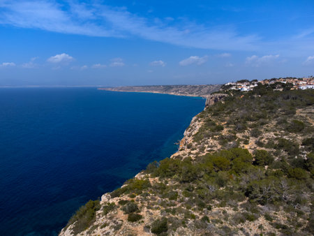 Coastline of the island of Mallorca, Balearic Islands, Spainの写真素材