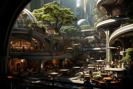 Futuristic libraryの素材