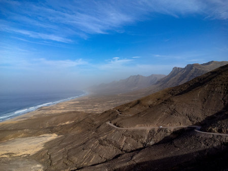 Beautiful view of the coast of Canary Islands, Spainの写真素材