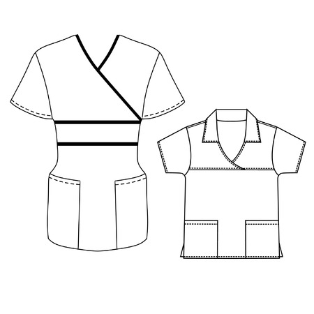 Spa and hotel uniform design vectorのイラスト素材