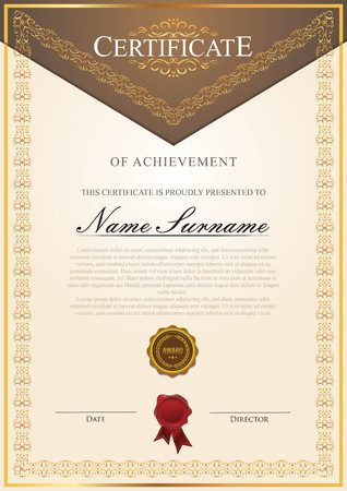 Certificate vintage classicのイラスト素材