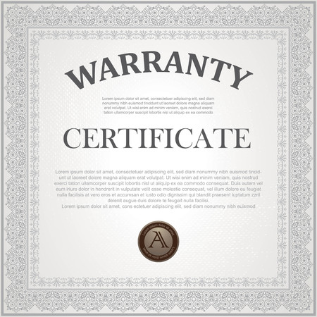 Square certificate modelのイラスト素材