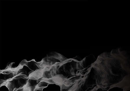 White smoke on a dark backgroundの写真素材