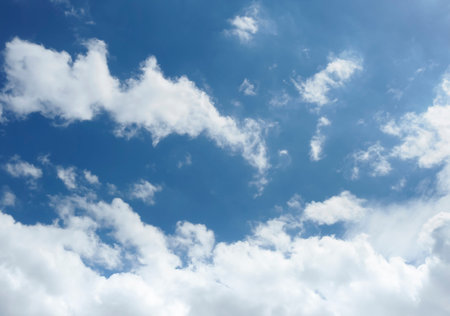 Unusual formation in blue sky background.