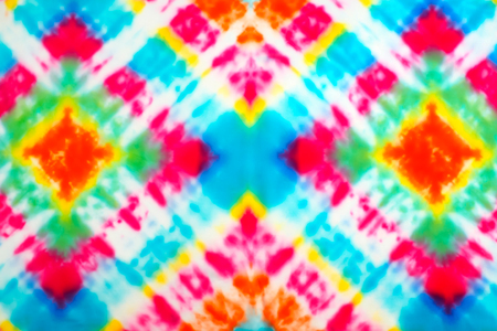 Blur fabric Tie dye bright colors texture background.の写真素材