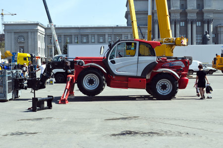 Exhibition specialized construction vehicles