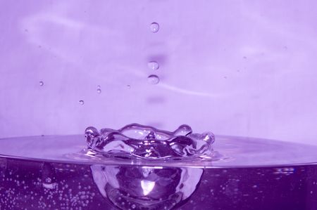 water and waterdropsの写真素材