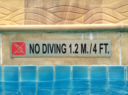 No diving signの素材