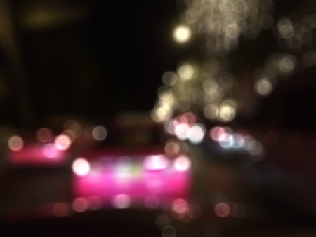 Background bokeh of traffic jam on Bangkok Thailand.の素材
