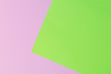 Soft pink and green paper as texture background. Flat lay. Minimal concept. Creative concept. Pop Art.の写真素材