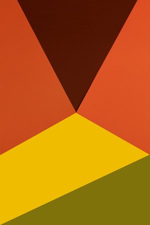 Yellow, brown, green and orange background. Colorful texture. Minimal concept. Creative concept. Pop Art. Autumn colorsの写真素材