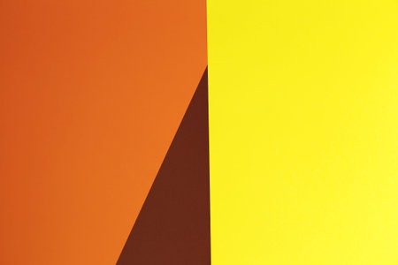 Yellow, brown and orange background. Colorful texture. Minimal concept. Creative concept. Pop Art....