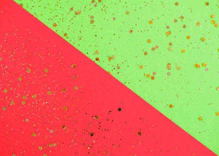 Half Green and Red banner for website or flyer.の写真素材
