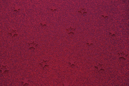 Viva Magenta wiht glitter. party background wihh stars.の写真素材