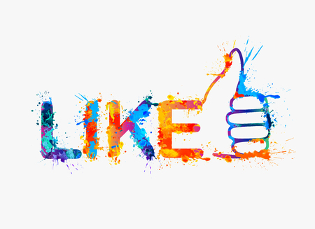 Like. Thumb up.のイラスト素材