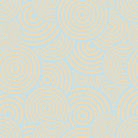 Abstract geometric vector seamless pattern - chaotic circlesのイラスト素材