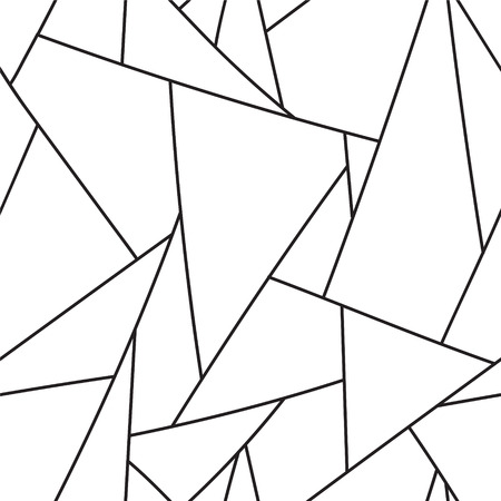 Abstract ?????? seamless geometric pattern black on whiteのイラスト素材