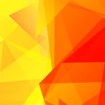Vector abstract geometric triangular background. Yellow, orangeのイラスト素材