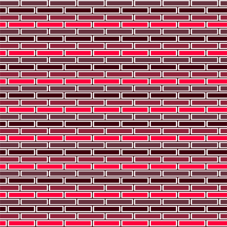 Vector abstract seamless pattern. Geometric background of red bricksのイラスト素材
