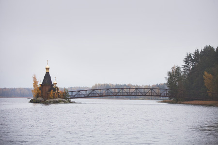 Orthodox Church of St. Andrew on the Vuoksa riverの写真素材