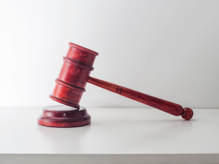 Judge wooden gave. Auction hammerの写真素材