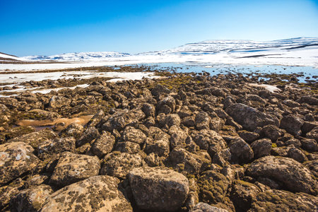 Putorana Plateau landscape. Russia nature, Krasnoyarsk regionの写真素材