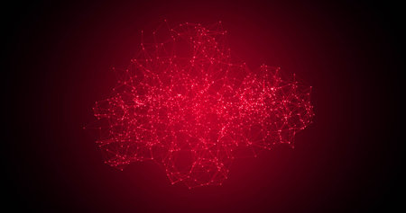 Abstract blue space screen, for presentations. mockup.