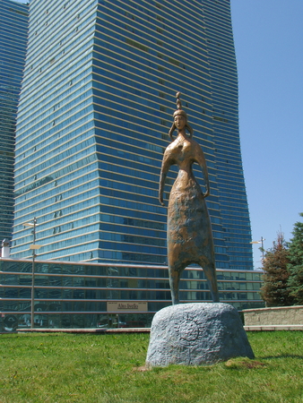 Astana, capital of Kazakhstan in the summer afternoonの写真素材