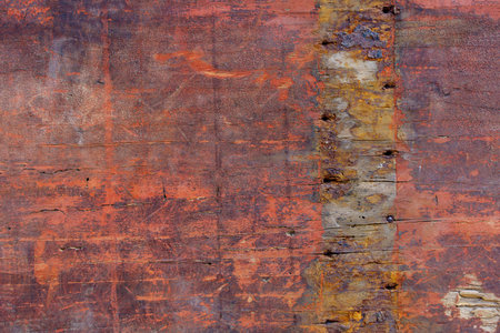 Old wooden background. Grunge board with old rustic paint texture.