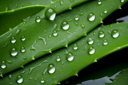 Aloe vera background. Created with generative Ai technology. High quality illustrationの素材