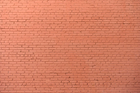 Brick wall background. Red old bricks masonry backdrop. Stone texture for architecture and interior.の写真素材