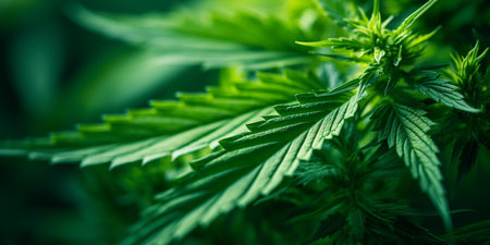 Hemp plant backgroundの素材