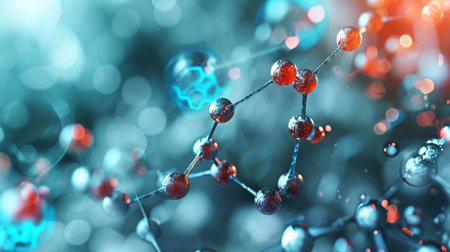 Science molecule backgroundの素材