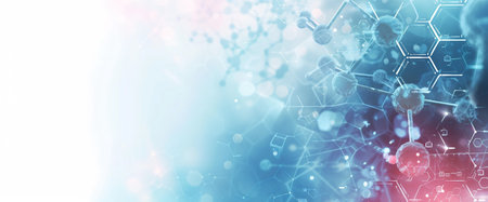 A Blue Background With A Lot Of Chemical Compounds On Itの素材