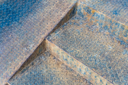 Rust metal diamond background. High quality photo