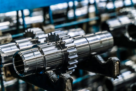 Production of gearbox gears. Metal gear part