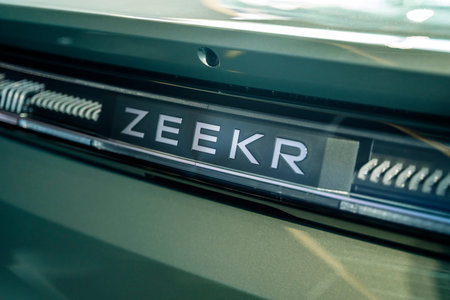 Shanghai, China - June 4, 2024: Zeekr car. Chinese zeekr electric automobile industry.