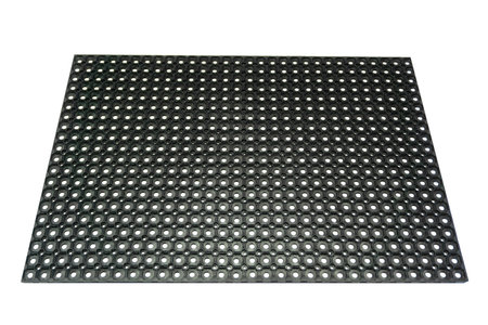 Heavy Duty Rubber Ring Mat Isolated on White Backgroundの写真素材