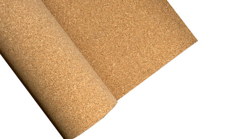 Cork underlay for laminate flooring. Cork base for wooden floors and coatings in the interior.の写真素材