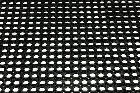 Heavy Duty Rubber Ring Mat Isolated on White Backgroundの写真素材