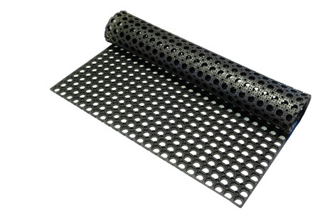Heavy Duty Rubber Ring Mat Isolated on White Backgroundの写真素材