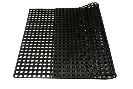 Heavy Duty Rubber Ring Mat Isolated on White Backgroundの写真素材