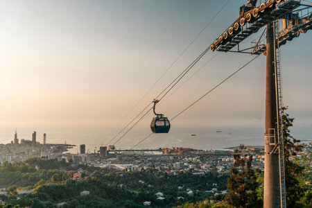 Evening View of Batumi from the Cable Car