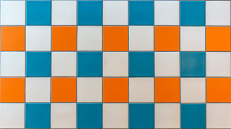 Colorful Ceramic Tile Background for Interior Design Projects