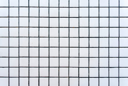 White Ceramic Tile Background. Interior Design and Renovation Concept